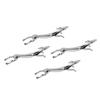 4PCS Cutlery Rest Silver Chopstick Stand Electroplated Polished Zinc Alloy Animal Shape Versatile Holder Rack for Fork