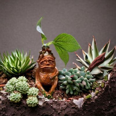 Yousheng Mandrake Heykeli Reçine Süsleme Canlı İfade Reçine Heykeli Ev Bahçe Dekoru Komik Bitki El Sanatları Şey Canlı Yaprak Dekorasyonu