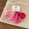 4 Pieces A Set Soft High Elastic Scrunchie Wide Edge Seam Free Hair Rope Simple Retro Ponytail Rubber Band