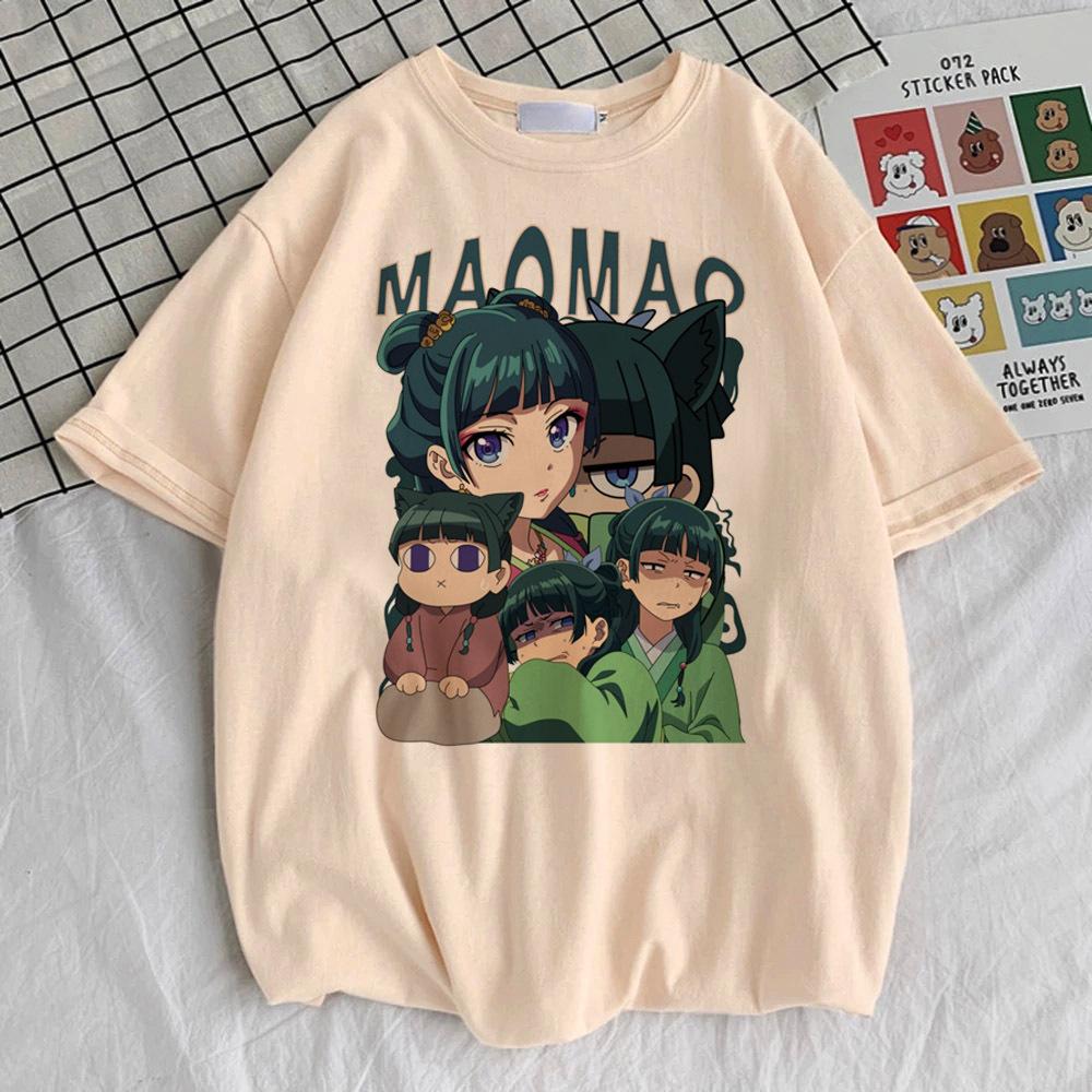 Apothecary Diaries Tshirt Women Colorful Trendy Punk Kawaii 80s Tshirt Hip Hop Breathable Graphic Kawaii Pop Culture Aesthetic