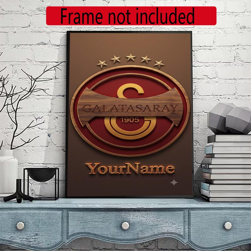 Galatasaray Customize Your Name Diamond Painting Round Diamond Diy Frameless Holiday Artwork Suitable For Home Office Wall Decoration