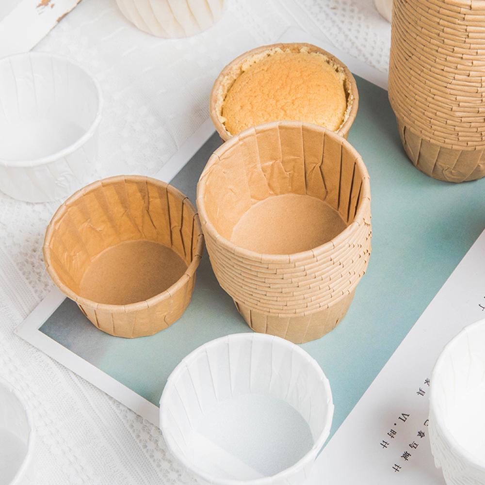 50/100ks Košíčky Papírové Košíčky na Cupcaky Pečící Košíčky Pouzdra Krabičky na Muffiny Košíčky na Dorty DIY Nástroje na Dorty Kuchyňské Potřeby na Pečení