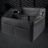 Storage For Car Trunk Leather Cargo Trunk Organizer Foldable Car Cargo Storage Multi-Compartment Camping Storage Box For Car