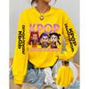 Women's Casual Anime KPop Demon Hunters Printed Pullover Sweatshirts Design Long Sleeved Round Neck Autumn