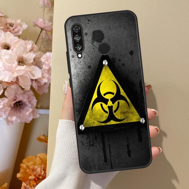 Biohazard Symbol For Huawei Nova 10 SE 9 3i 7i 8i 11i 12i Y73 Y90 Y70 Y72 Y61 Y91 P60 Pro P40 P30 Lite Case