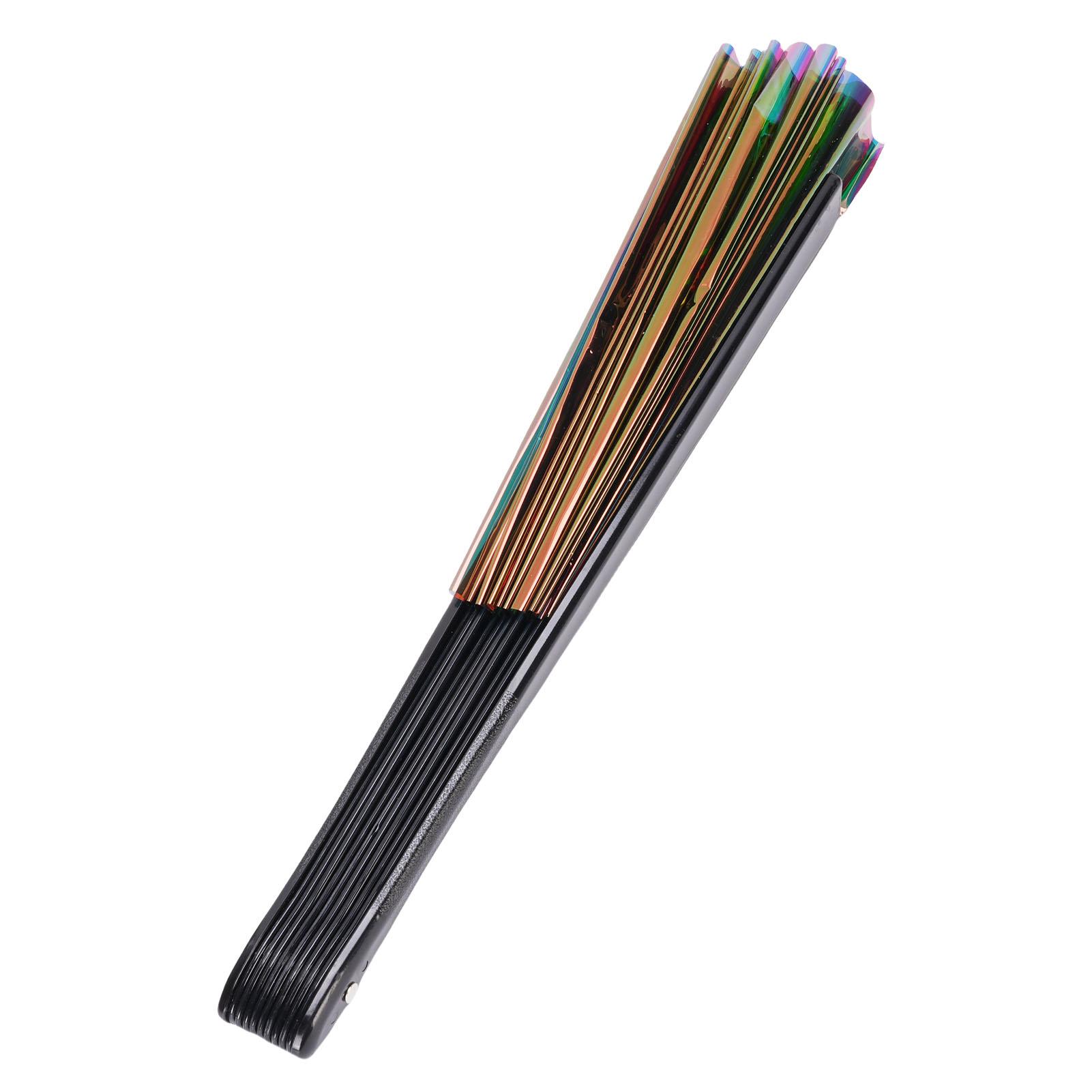 

Ручной веер Rave Fan из ПВХ, многофункциональный портативный складной веер Clack для фестивалей, вечеринок, свадеб