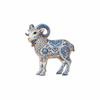 Colorful Goat Lapel Pin Vintage Style Animal Brooch Cute Enamel Sheep Brooch  Party