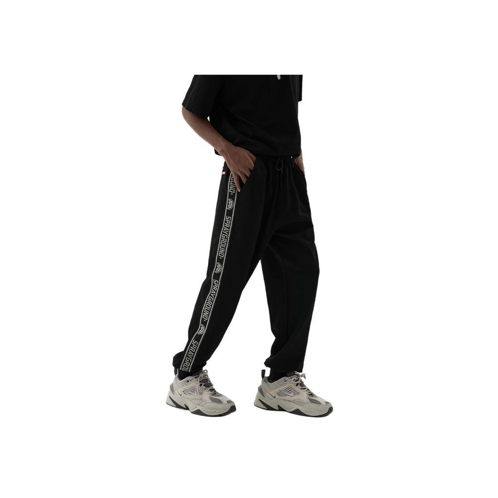Sprayground Shark Versatile Letter Minimalist Comfortable Casual Pants Unisex pants Black W0812117