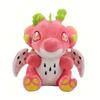 Adorable 9.84" Dragon Fruit Plush Toy - Soft Polyester Stuffed Animal in White/Red, Perfect Kawaii Gift for Youngsters
