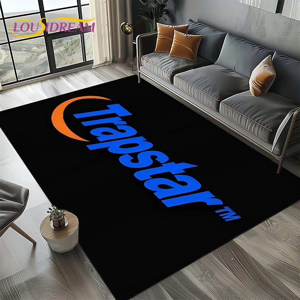 3D Fashion Trapstar London Logo Carpet Rug for Bedroom Living Room Home Sofa Decoration,Children Game Large Decor Floor Mat Gift