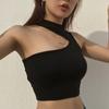 New Women'S Vest Base Shirt Short Style For Spring And Summer Commuting Temperament Casual Solid Color V-Neck Camisole Top