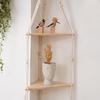 Triangle Shelves Wall Decoration Macrame Wall Shelf Home Plant Hanger Candle Holder For Dorm Bedroom Decoration