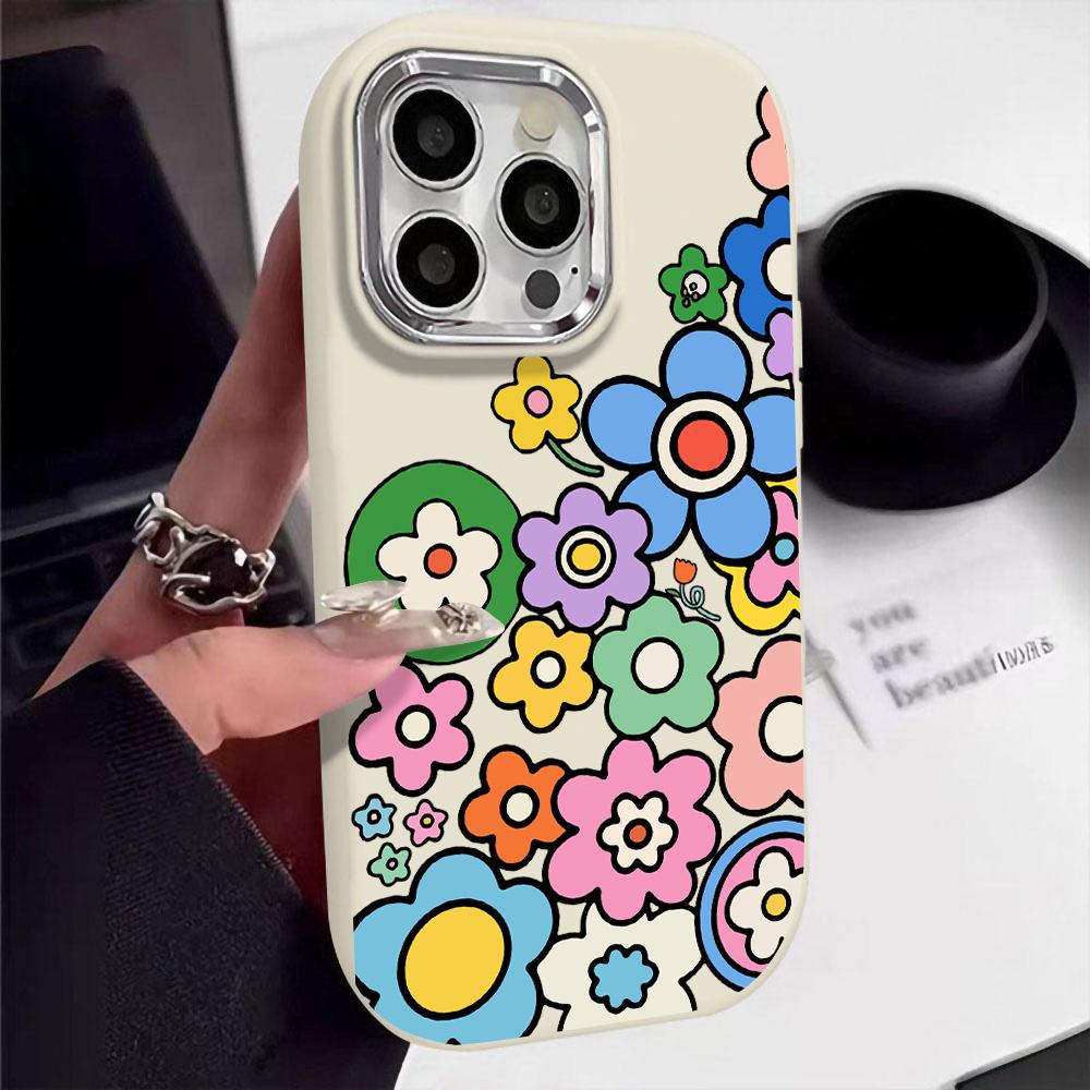 Silicone Phone Case For iPhone 11 15 16 Pro Max 13 14 12 15promax 16promax 13promax Shockproof Love Heart Funda Covers Bumper