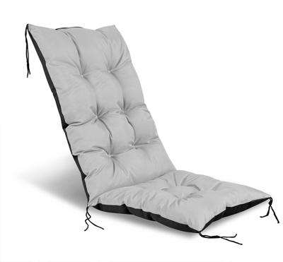 Garden Cushion 50x50x80 Cm for a Chair, Waterproof, Light Gray