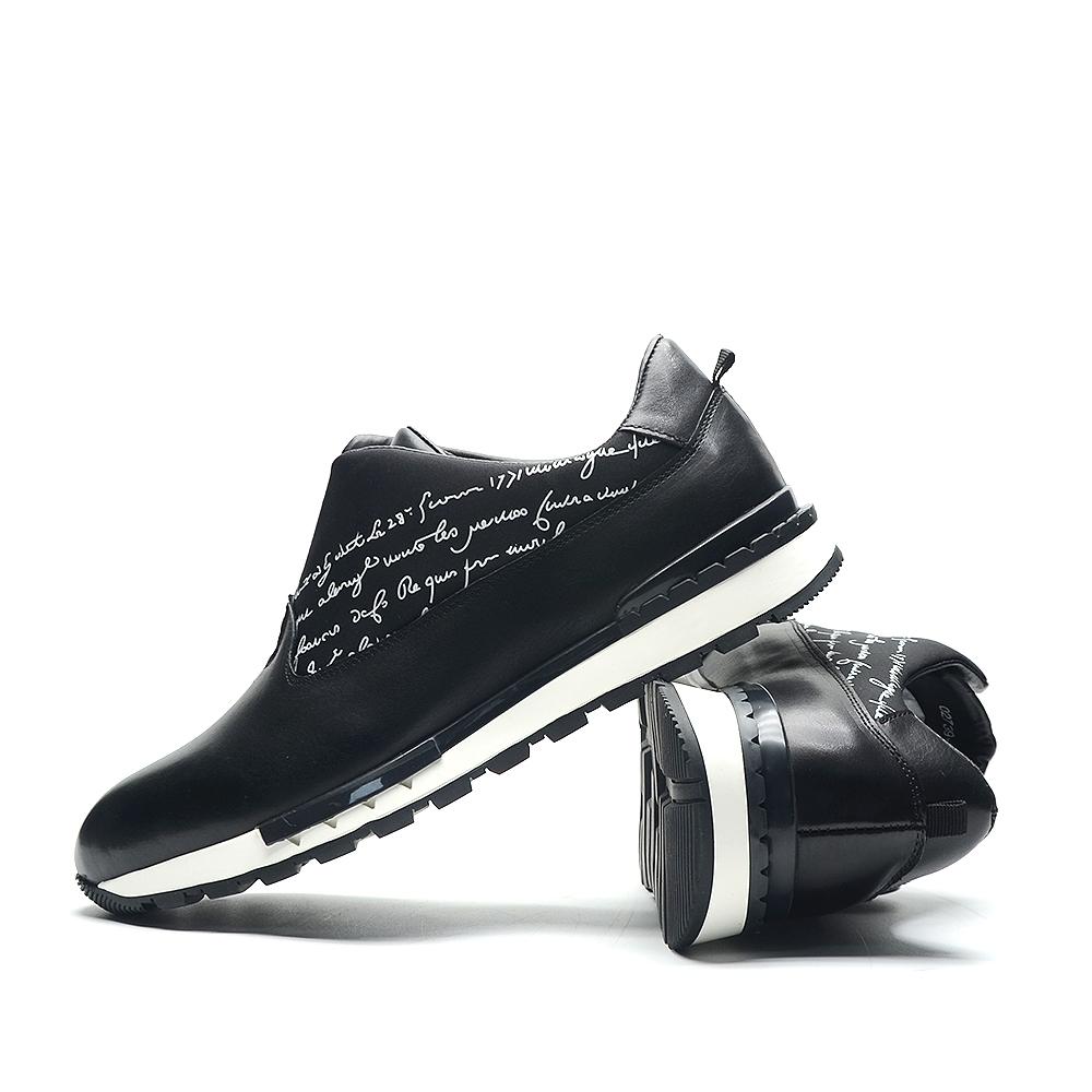 Classic Brand Design Men's Oxford Casual Sneakers Genuine Leather Lace-up Fashion Black Sport Shoes Man Chaussures Hommes