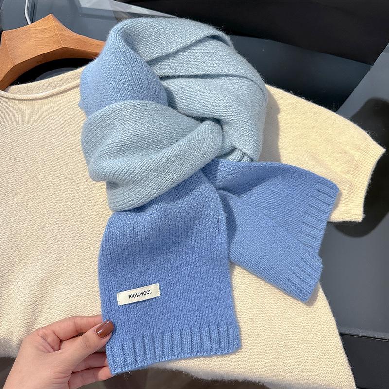 Luxury Winter  Wool Scarf For Women Cashmere Warm Pashmina  Foulard Female Shawls Wrap Thick Soft Bufanda Scarves Stole