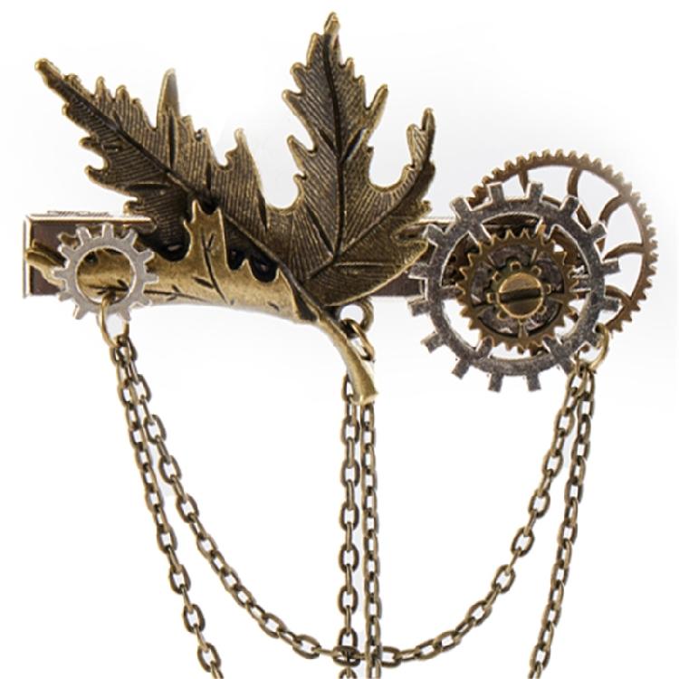 Gear Hair Clip Brooch Clip Steampunk Gear Hat Pin Decorative Corsage Pin