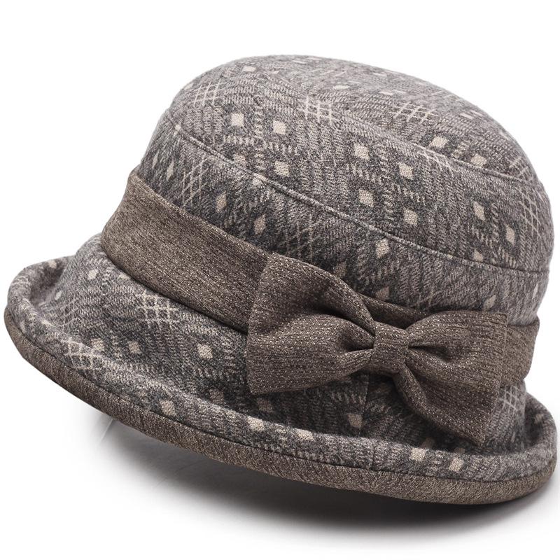 

Женская осенне-зимняя шляпа-ведро – Теплая и модная для женщин среднего и пожилого возраста Adjustable 56-59cm хаки