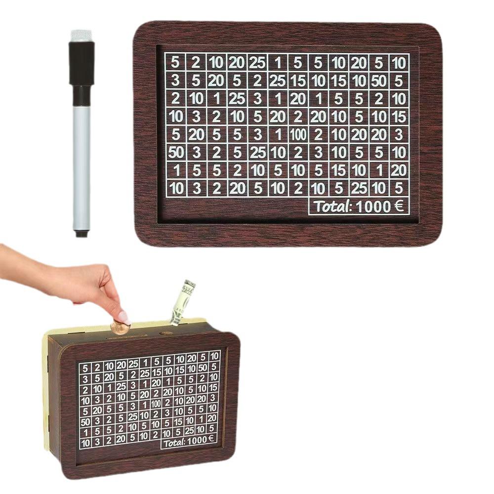 Wooden Cross-Border Money Box with Counter – Quality Piggy Bank and Ornament