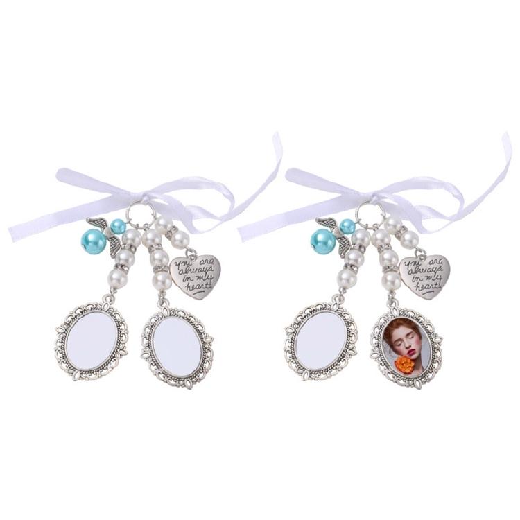 Wedding Bouquet Bridal Bouquet Photo Glamour Lace Oval Charms Party Decor