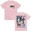 Camiseta Gráfica Unisex de Rapper Milo J Camilo Villarruel Tour 2025 para Mujer Vintage Hip Hop Moda Camisetas de Algodón Oversize Streetwear