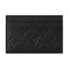 Double Card Holder Black Monogram Shadow Calf Leather Men Wallets M81415