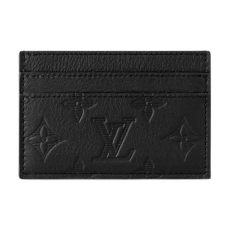 Louis Vuitton Dubultā kartes maciņš Melna