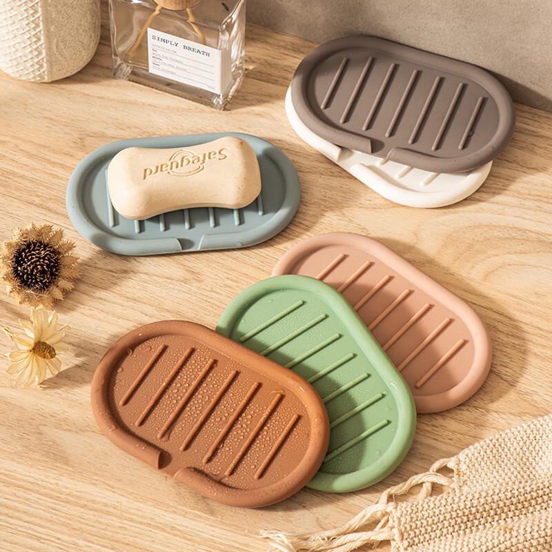 Silicone Soap Dish Drainer 3-Pack
