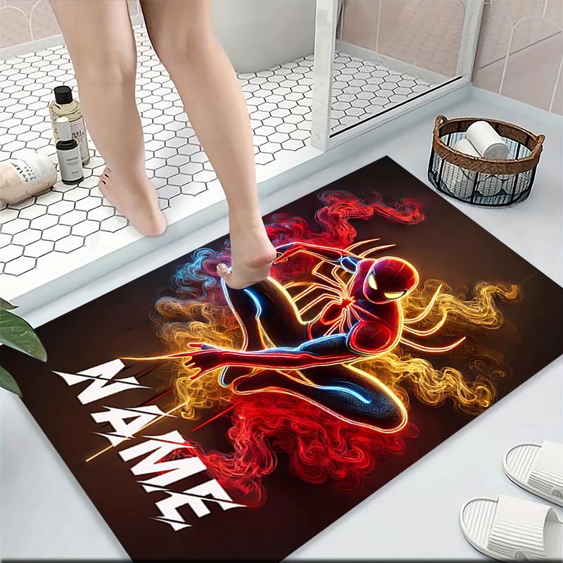 Custom Name "Spider-Man: Web Heroes" Carpet Rug Customizable Soft Washable Anti-Slip Home Living Room Sofa Mats Personalized Rug. 090916