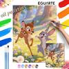 Digital Oil Painting Art Painting Handmade Diy Home Decorations Forest Deer Rabbit Friendship