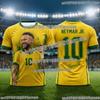 Classic Neymar Sports Commemorative Football Jersey Quick Dry Breathable Kids T Shirt For Running Soccer And Everyday Wear