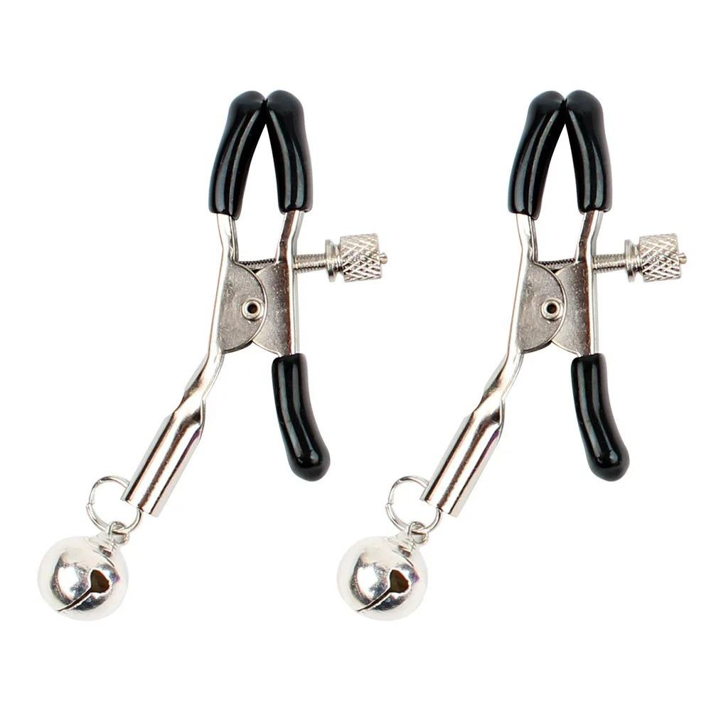 Breast Clips Adjustable Nipple Clamps with Bell Masturbation Sexy Toys Slaves Bdsm Bondage Fetish Exotic Accessories for Couples
