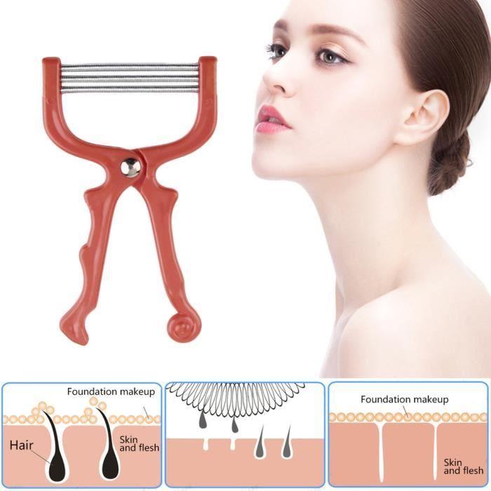 Épilateur - LESHP - Épilateur de visage - Rouge - Soin du visage - Femme