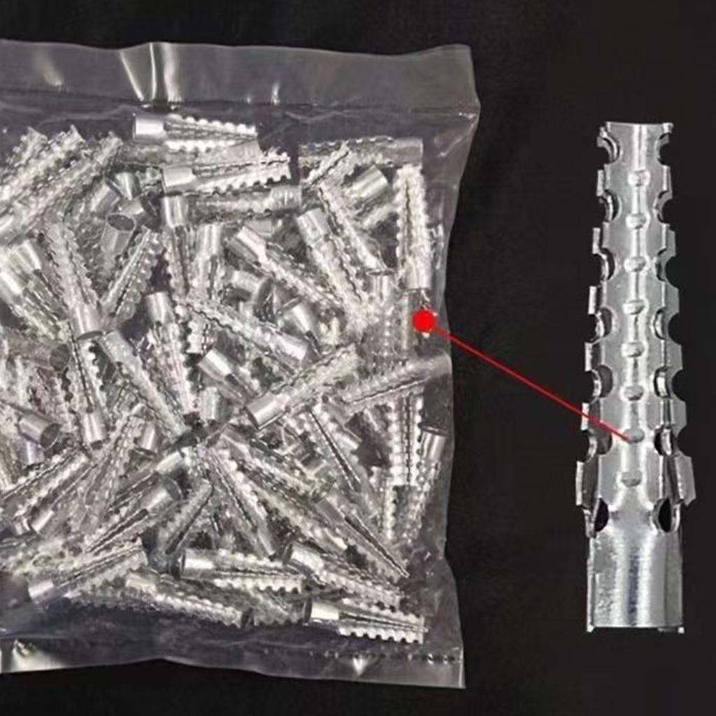 50Pcs Carbon Steel Expansion Screws Concrete Wall Anchors Expansion Bolt Fastener Pipe Drilling Plug Easy To Use