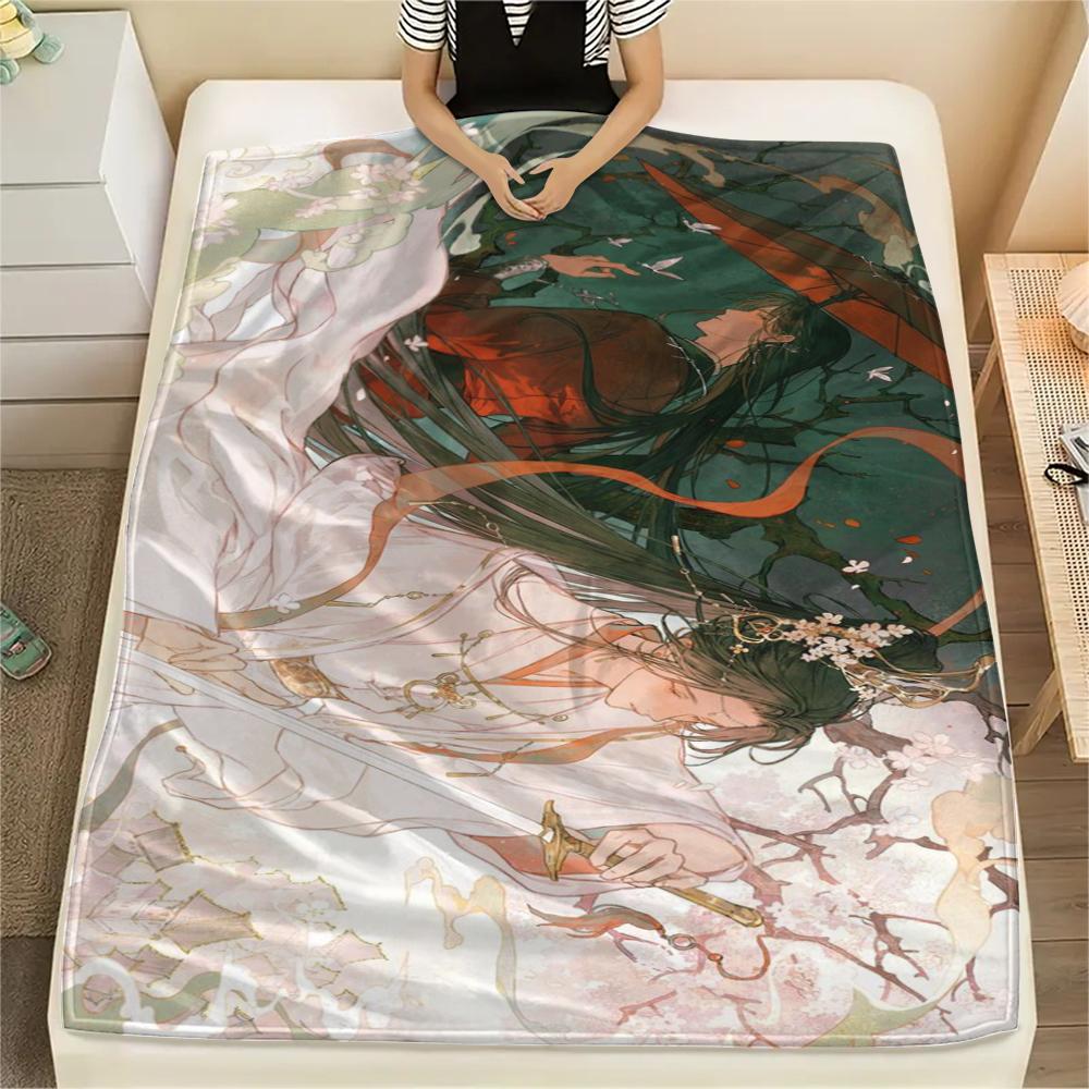 Heaven Official's Blessing Print Flannel Blanket,High Quality Comfortable for All Seasons,Home Decor,Warmth and Comfort,Perfect for Christmas Gifts