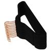 ABFI 20X Slim Velvet, Non-Slip Suit Clothes Hangers Coat Hanger, Black Rose Gold Hook