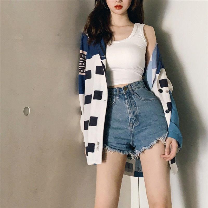 New suspender with chest pad vest for women's summer short versatile navel-based small vest for women