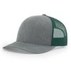 Custom 3D Embroidery Logo Baseball Dad Cap Richardson 112 Trucker Hat with Mesh Cap & Leather Patch Common Fabric Feature
