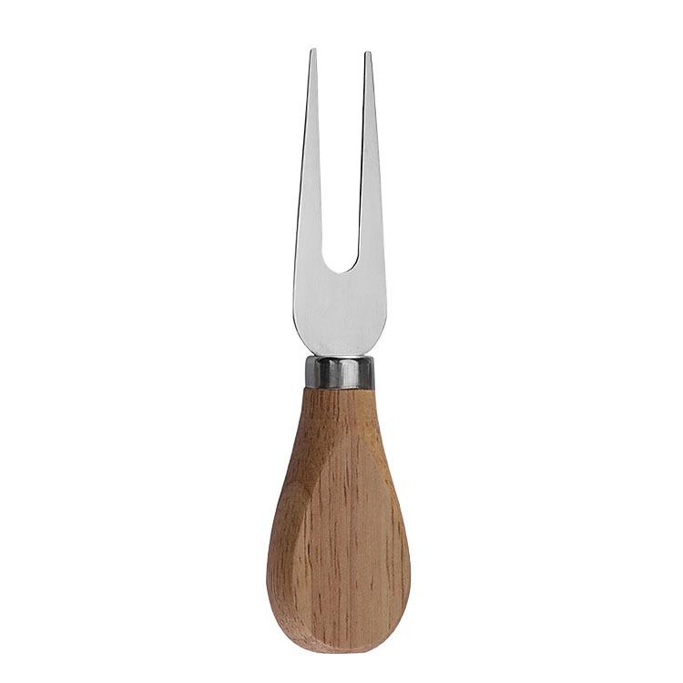Stainless Steel Cheese & Pizza Knife Set with Wooden Handles