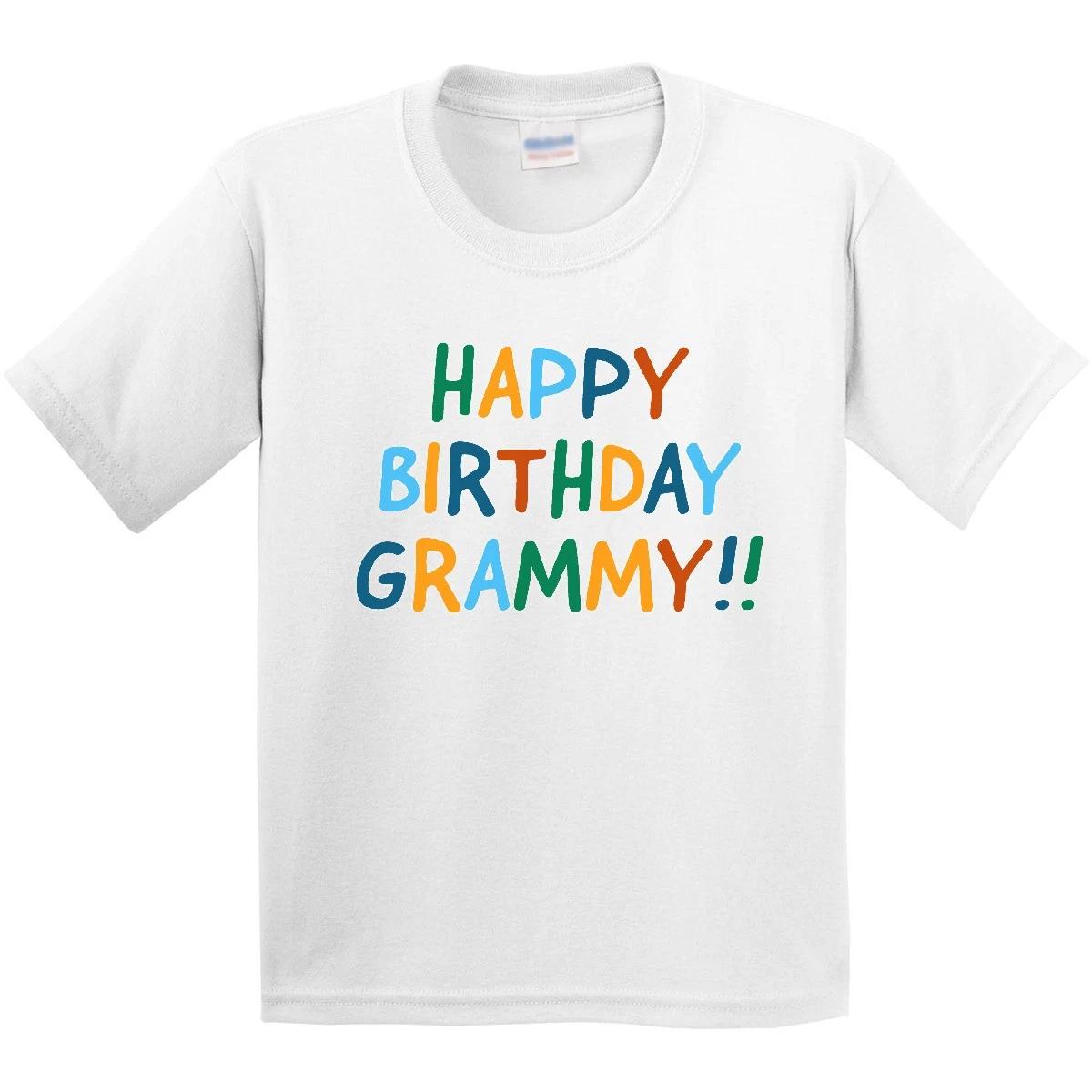 Inktastic Happy Birthday Grammy!! Youth T-Shirt Grammys New Grandma Grandmother 120