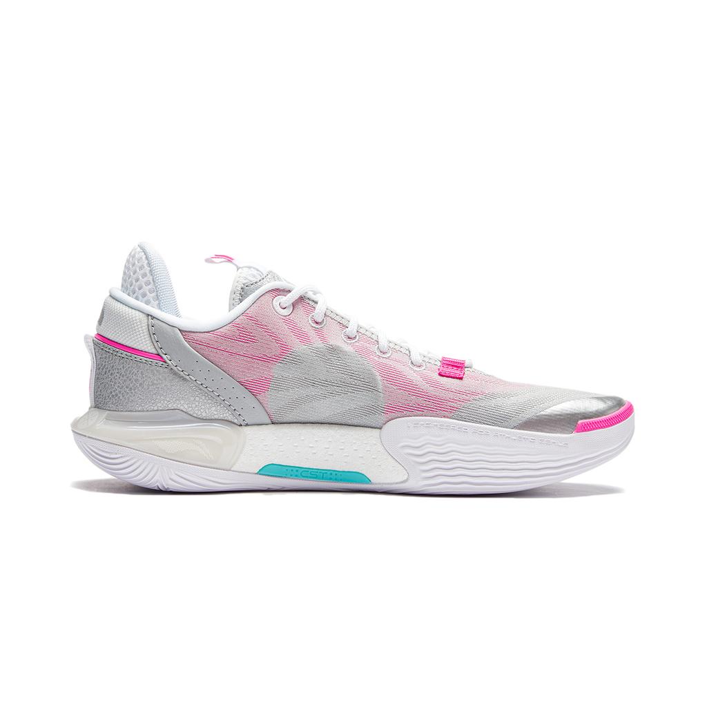 Li-Ning Wade All City 12 Birthday Men Sneakers Silver Pink ABAU023-10