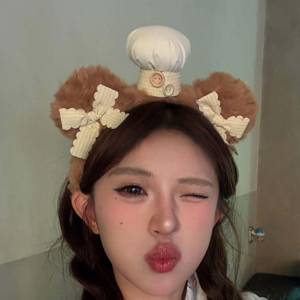 Soft Plush Headbands Elastic Animal Hair Hoops Faux Fur Tiaras Cute Hairbands Skincare Routine