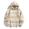 New Striped Sweater Retro Autumn and Winter Knitted Sweater Hooded Sweater