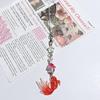 Aesthetic Gradient Goldfish Phone Charms With Shiny Star And Bead Decor Perfect For Phone Decoration Bag Pendant Girls Gift