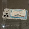 Girl's Heart Floral Bow Bracket Is Suitable for iPhone17promax Apple 16pro Mobile Phone Case 15pro Tide