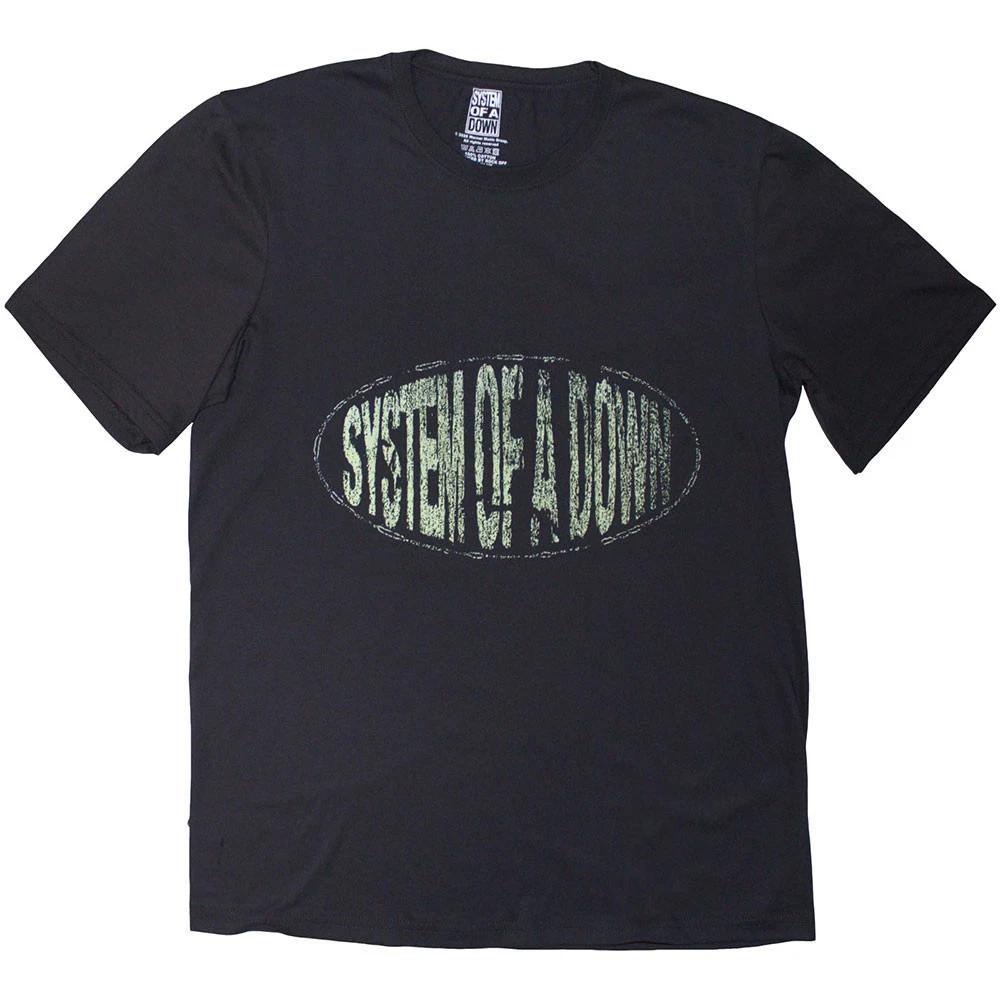 System Of A Down Stretched Logo Official Tee T-Shirt Mens 3XL
