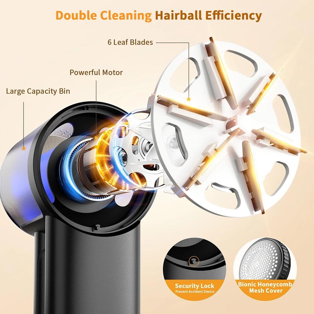 ColdSky Electric Lint Remover Portable Fabric Shaver Rechargeable Hair Ball Trimmer Clothes Lint Machine Fuzz Pellet Remover