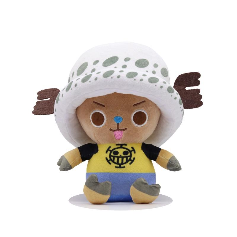 Cute One Piece Series Stuffed Toy Cartoon Anime Role Luffy Zoro Tony Tony Chopper Creativity Skin-Friendly Plush Toy Fans Gift