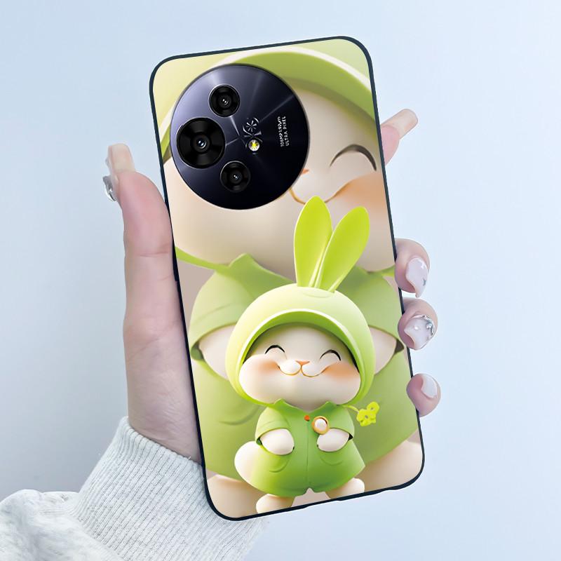 Hülle für TCL 50 NxtPaper 5G / 50 Pro NxtPaper 5G Hülle Luxus Drache Süß Cool Jungen Mädchen Schwarz Matt Weiches Silikon Rückabdeckung