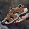 2019 Summer Men's Leather Trekking Sandals - Outdoor Stream-Crossing Cowhide Beach Shoes